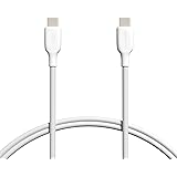 Amazon Basics Câble de charge rapide USB-C vers USB-C 2.0 - Vitesse de 60Mo/s - Certifié USB-IF - Pour Apple iPhone 15, iPad,