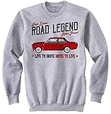  Teesandengines Men\'s FIAT 131 Abarth STRADALE Grey Sweatshirt Size Medium