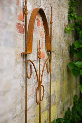 Beetzaun Metall Steckzaun Rost B: 70cm H: 130cm verlängerbar Metallzaun Zaun - 3