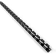 FOSHISY Plastic Binding Combs 21 Ring A4 12mm Comb Binding Spines,90 Sheet Capacity,Pack of 100,Black