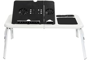 TEMPO DI SALDI Mesa de PC, Soporte Plegable Portátil Ordenador Tablet Mesa con Ventiladores