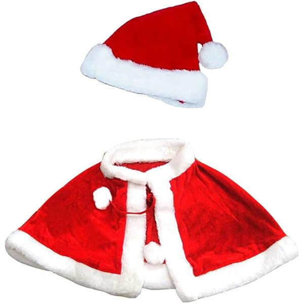 Cape de Noël de Luxe pour femme - Jour de Fête - Mère Noël - Thèmes de Noël