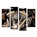 Produktbild islandburner Bild Bilder auf Leinwand Motorrad-Motor Harley V2 Wandbild Leinwandbild Poster CZN
