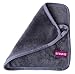 High Quality Microfibre Make-Up Remover Cloth | Reusable & Ultra fine | Removes Makeup just with water | Hypoallergenic skin cleaning tissue | 2 Pack cleansing towel | 21x21cm