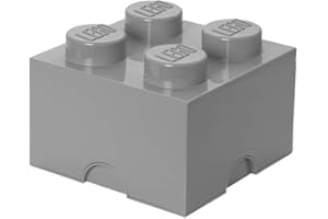 Room Copenhagen 40031740 Brique de Rangement empilable 4, Plastique, Gris Pierre Moyen, 25 x 18 x 25 cm