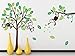 Fungoo Large Monkey tree Baby Nursery Wall Sticker Naughty Monkeys Boys bedroom wall art Decal Children playroom home wall art -120cmH x 185cmW