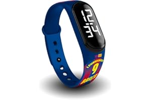 FIT & FUN Official FC Barcelona Digital Watch with Strap – Water Resistant, Sports Watch with Calendar Functions, Official Design of the Barcelona Season 25-26