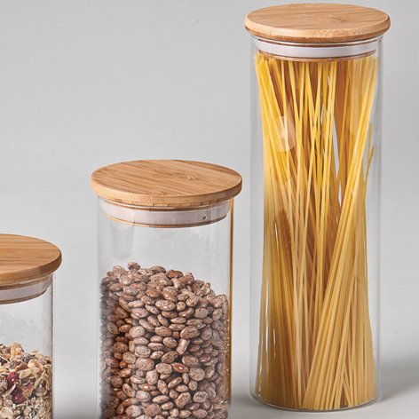 Preisvergleich Produktbild Vorratsglas "Bamboo", 1,6 Liter