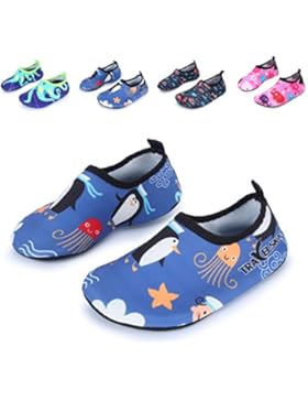 L-RUN Kinder Schwimmen Wasser Schuhe Barefoot Aqua Socken Schuhe für Beach Pool Surfen Yoga