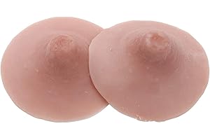 Aislor 1 Paire Mamelon Tetons Crossdresser en Silicone Réalité Poitrine pour Travestis Crossdresser Faux Seins Accessoires Réalistes Mastectomie D'inserts