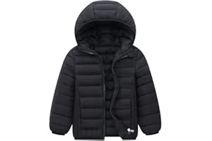 Amur Leopard Kinder Jungen Winterjacke mit Kapuze Mädchen Wintermantel Warme Steppjacke Winter Outdoorjacke