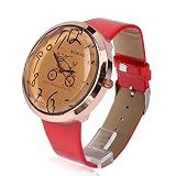 Easy Go Shopping Armbanduhr, Quarz, Armband aus Leder, zentrale Einheit