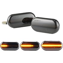Feux De Jour LED Clignotants Ambre - Compatibles Smart Fortwo, Renault Clio Et Autres - Pack De 2