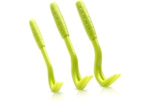 Voarge Pinzas para garrapatas, ganchos para eliminar garrapatas, juego de 3, para perros, gatos, caballos, eliminación suave de garrapatas en segundos (verde)