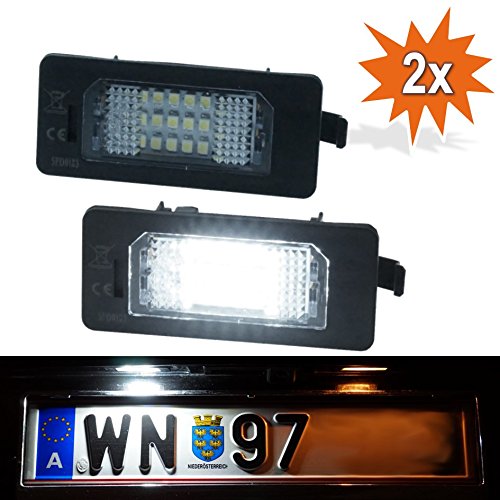 Do! LED LED licence plate light, xenon white, suitable for E39 E60 E61 E70 E71 E82 E88 E90 E91 E92 E93 with e-mark, TÜV-tested.