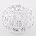 Produktbild Windlicht Country Flair Design Kugel Rattan Glas Landhaus (20x26x26cm, Weiss)
