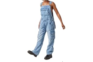 GEORGIO PEVIANI Men Designer Peviani Denim Stonewash Blue Dungarees Bib Pants Overalls Jumpsuit