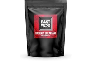 East London Tea Co. - HACKNEY BREAKFAST Loose-Leaf Black Tea | High in Antioxidants | 100% Natural Ingredients (100g Pouch)