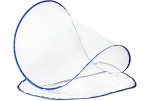 FAFEICY Mini Mosquitera Plegable para Cabeza Ultraligera 48g (L) - Ideal para Camping, Viajes al Aire Libre, Patio y Actividades al Exterior. Mosquitera Compacta y Portátil con Bolsa de Transporte Incluida