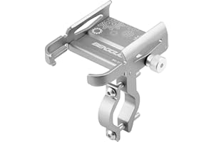 ‎QUIXOTICAL Quixotical Smartphone Halterung Fahrrad, 360° Drehbar Fahrrad Handyhalterung, Aluminiumlegierung Universal Fahrrad Halterung, für Alle 5,8-9,5 cm Breites Mobiltelefon(Silber)