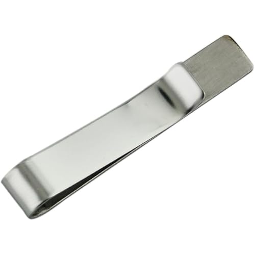 Bolt Mens Silver Tone Tie Clip Stainless Steel Necktie Bar Clasp Clamp Pin