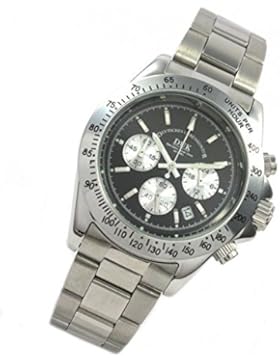 DUK Uhr Manhatten black Quarz Chrono Datum klassische Herrenarmbanduhr 5749478