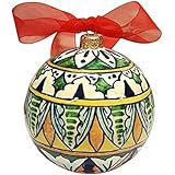 CERAMICHE D'ARTE PARRINI- künstlerische italienische Keramik , Kugel Weihnachtsbaum , Handarbeit made ​​in Italy Toscana