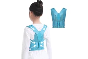 GHAKKE Kinder Rückenstütze Zur Korrektur Der Körperhaltung Verstellbare Rücken Schulter Nacken Schlüsselbeinstütze Wirbelsäulen Und Lendenwirbelstütze Buckel Korrekturgürtel Für Jungen Und Mädchen ( Color :