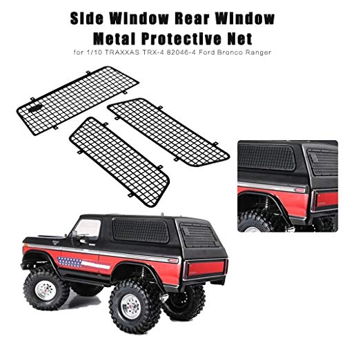 Preisvergleich Produktbild TianranRT Seitenscheiben-Heckscheiben-Metallsch... für 1 / 10 TRAXXAS Car Caterpillar