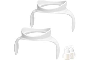 ROMIRUS Griffe Babyflaschen Zubehör Flaschen griffe für Philips Avent Anti-colic Flasche (Weiß, 2er Pack)