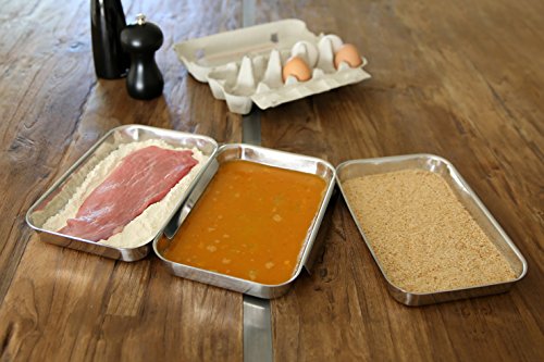 Topanbieter999 Panierschalen Set 3-teilig Edelstahl - 2