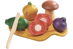 Plantoys- Assorted Vegetable Set, PT3601, Bois