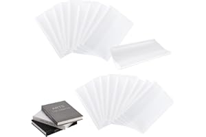 SZSMW 20 Pezzi Copertine per Libri Scolastici - Rotolo Copertina Trasparente，Adatto Per la Protezione di Materiali Vari e Libri Nelle Scuole e Negli Uffici