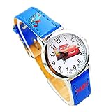 NEW Lovely Disney Cars Watch children kids Kinder cartoon Watches Uhren leather Band WP@KTW151667U