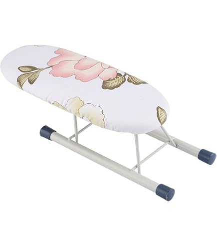 Planche à Repasser Pliable, Petite Planche De Table Pour Buanderie, Voyage, Motif Boule Blanche - 11