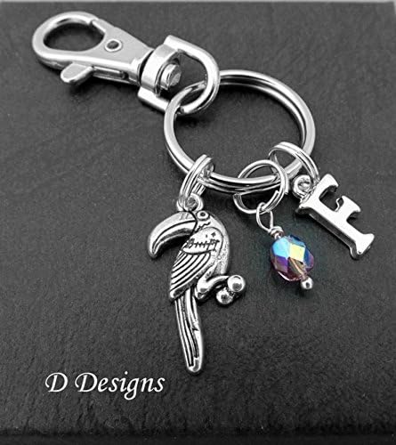 Toucan Bag Charm Keyring Personalised