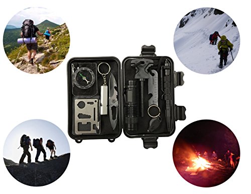 Kits de supervivencia de emergencia (10 en 1, la conjunto herramienta de servie, 10pcs herramientas