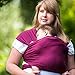 AmaWrap Stretchy Baby Wrap Sling / Carrier (Wine)