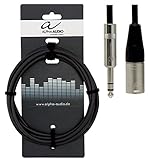 Jack estéreo 6,3mm - XLR (m) Pro Line Conector de audio balanceado, 3 m