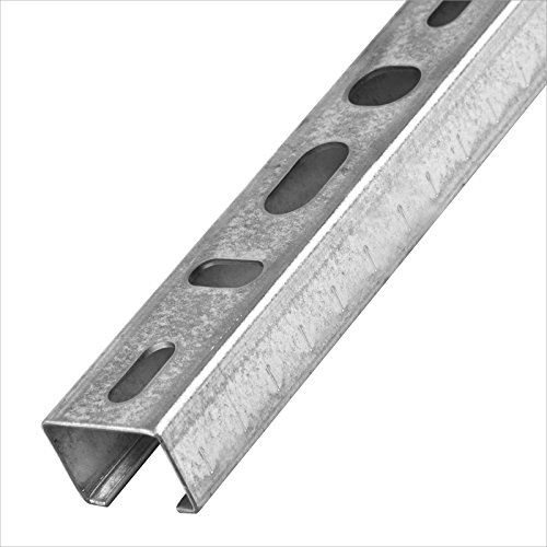 Stabilo-Sanitaer Montageschiene 27/18 2m Installationsschiene 27×18 mm 200cm C-Profil U-Profil Profilschiene Lochschiene Installationsschiene - 2