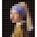 Produktbild IXXI Mosaikbild Mädchen mit dem Perlenohrring Pixel (160x180cm)