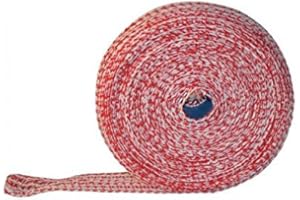 DAGEMA TrendYoicn LTH Lachs-Speck-Fleischnetz, 50 m, rot/weiß, 14 Maschennetz, Bratnetz