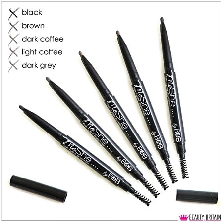 5 x Eyebrow Colour Pencils With Brush "MeShe" By Beauty4Britain LONG LASTING UK Seller