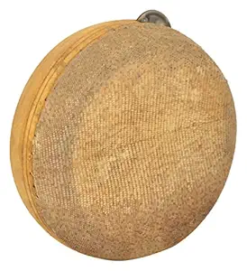 Saraswathi Kanjira Kanjeera I Hand Percussion Musical Instrument I Kanjira Musical Instrument For Concerts I (Brown)