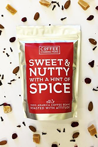 Sweet &amp; Nutty With A Hint Of Spice Coffee Beans - 250g Direct Trade, 100% Arabica Beans - The Perfect Gift To Complement Your Character