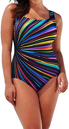 TUDUZ 2018 Newest Fashion Swimwear Womens Swimming Costume Padded Swimsuit Monokini Swimwear Push Up Bikini Sets Plus Size (Multicolor 8361, L2)