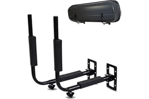 LANCO Automotive Soporte de Pared para Caja de Techo [para Cajas de Techo hasta 52cm Altura, 40 kg Capacidad, Distancia infinitamente Ajustable, Incluye Tacos/Tornillos para el Montaje]