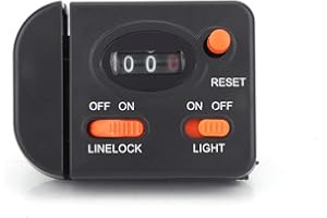 MAGT Angelschnur Zähler Meeresrolle, Schnurzähler Lighter Wiegen Trolling Elektronische Angelschnur Zähler Salzwasser Meeresrolle Digital Display Tiefenmesser