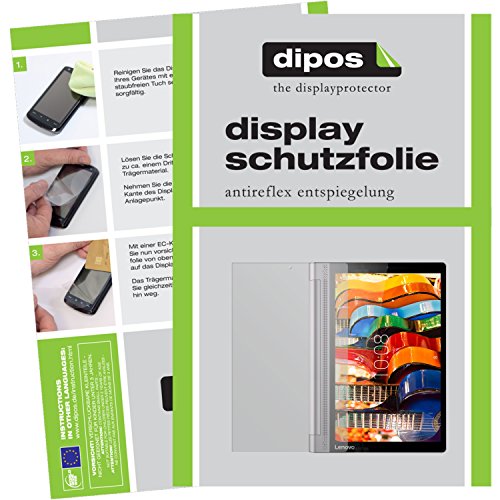 dipos Lenovo Yoga Tablet 3 (10 Zoll) Schutzfolie (2 Stück) – Antireflex Premium Folie matt - 2