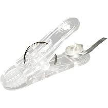 Amscan Ballongewicht-Klammer 45 G - Transparent, Mit Band, Für Heliumballons & Party-Deko